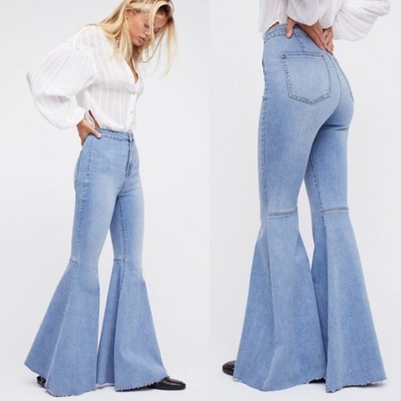 Free People Denim - Free People Just Float On Flare Blue Jeans Size 28